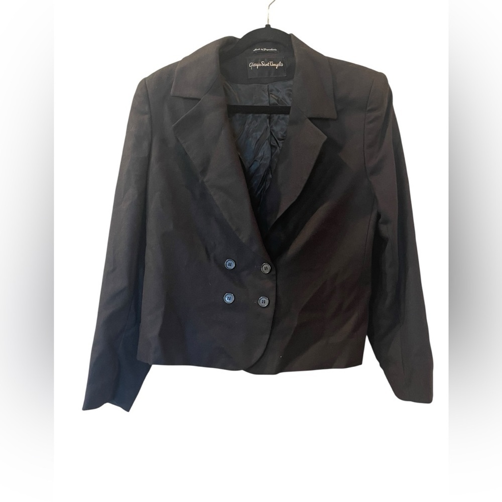 Giorgio Saint’Angelo Women’s Black Lined Blazer Size: 14